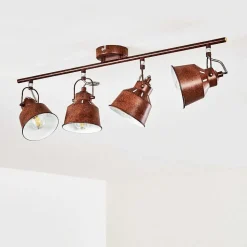 Plafonnier Safari Rouille, 4 Lumieres