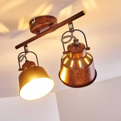 Plafonnier Safari Rouille, 2 Lumieres