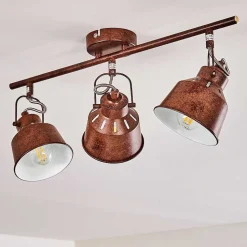 Plafonnier Safari Rouille, 3 Lumieres