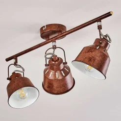 Plafonnier Safari Rouille, 3 Lumieres