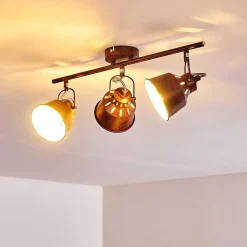 Plafonnier Safari Rouille, 3 Lumieres