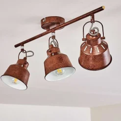 Plafonnier Safari Rouille, 3 Lumieres