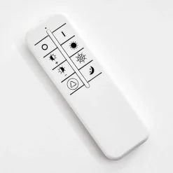 Plafonnier Salmi Led Aluminium, Blanc, 1 Lumiere, Telecommandes