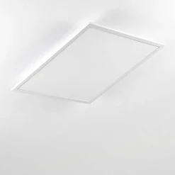 Plafonnier Salmi Led Aluminium, Blanc, 1 Lumiere, Telecommandes