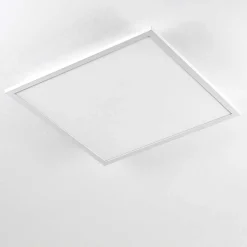 Plafonnier Salmi Led Blanc, 1 Lumiere, Telecommandes, Changeur De Couleurs