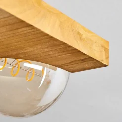 Plafonnier Santorum Argent Oxyde, Ecru, 4 Lumieres