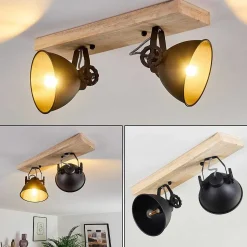 Plafonnier Svanfolk Bois Clair, 2 Lumieres