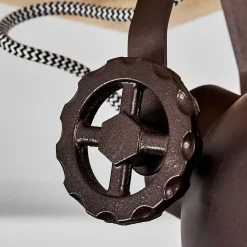 Plafonnier Svanfolk Brun, Noir, Blanc, 2 Lumieres