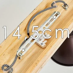 Plafonnier Svanfolk Brun, Noir, Blanc, 2 Lumieres