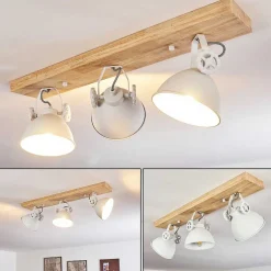 Plafonnier Svanfolk Brun, Blanc, 3 Lumieres