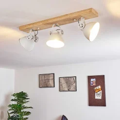 Plafonnier Svanfolk Brun, Blanc, 3 Lumieres