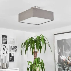 Plafonnier Taboga Nickel Mat, 2 Lumieres