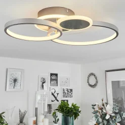 Plafonnier Tagsdorff Led Chrome, Nickel Mat, 1 Lumiere