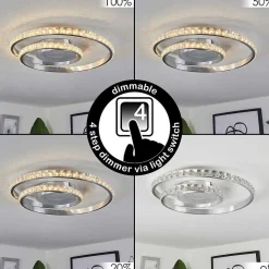Plafonnier Tanganheira Led Aluminium, 1 Lumiere