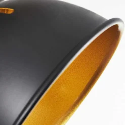 Plafonnier Tina Chrome, Ecru, Noir, 4 Lumieres