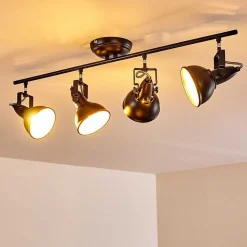 Plafonnier Tina Noir, 4 Lumieres