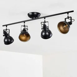 Plafonnier Tina Noir, 4 Lumieres