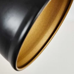 Plafonnier Tina Noir, 4 Lumieres