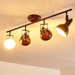 Plafonnier Tina Rouille, 4 Lumieres