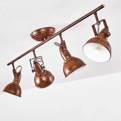 Plafonnier Tina Rouille, 4 Lumieres