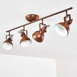 Plafonnier Tina Rouille, 4 Lumieres