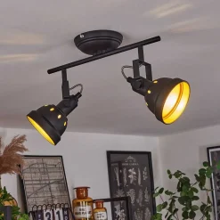 Plafonnier Tita Noir, 2 Lumieres