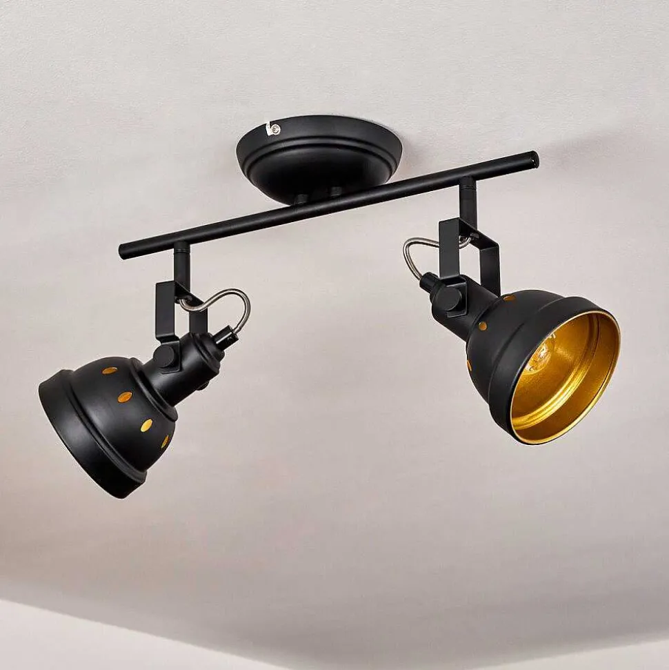 Plafonnier Tita Noir, 2 Lumieres