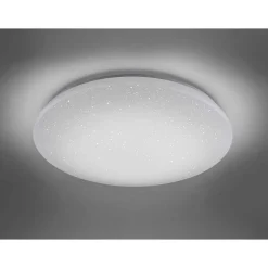 Plafonnier Trio Leuchten Wiz Nalida Led Blanc, 1 Lumiere, Telecommandes, Changeur De Couleurs