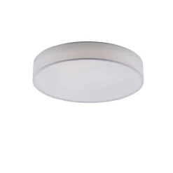 Plafonnier Trio Leuchten Wiz Diamo Led Blanc, 1 Lumiere, Telecommandes, Changeur De Couleurs