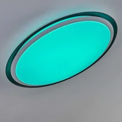 Plafonnier Vejle Led Blanc, 2 Lumieres, Changeur De Couleurs