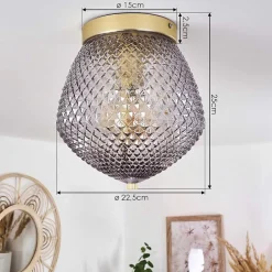 Plafonnier Vera Laiton, 1 Lumiere