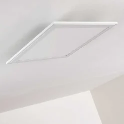 Plafonnier Voisines Led Blanc, 1 Lumiere, Telecommandes, Changeur De Couleurs