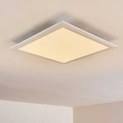 Plafonnier Voisines Led Blanc, 1 Lumiere, Telecommandes, Changeur De Couleurs