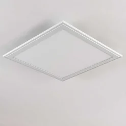 Plafonnier Voisines Led Blanc, 1 Lumiere, Telecommandes, Changeur De Couleurs