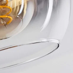 Plafonnier Vouhet Brun, Couleur Bois, Noir, 3 Lumieres