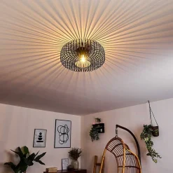 Plafonnier Wemude Noir, 1 Lumiere