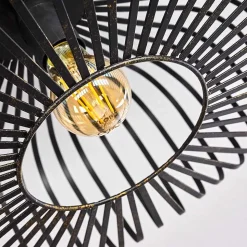 Plafonnier Wemude Noir Dore, 1 Lumiere