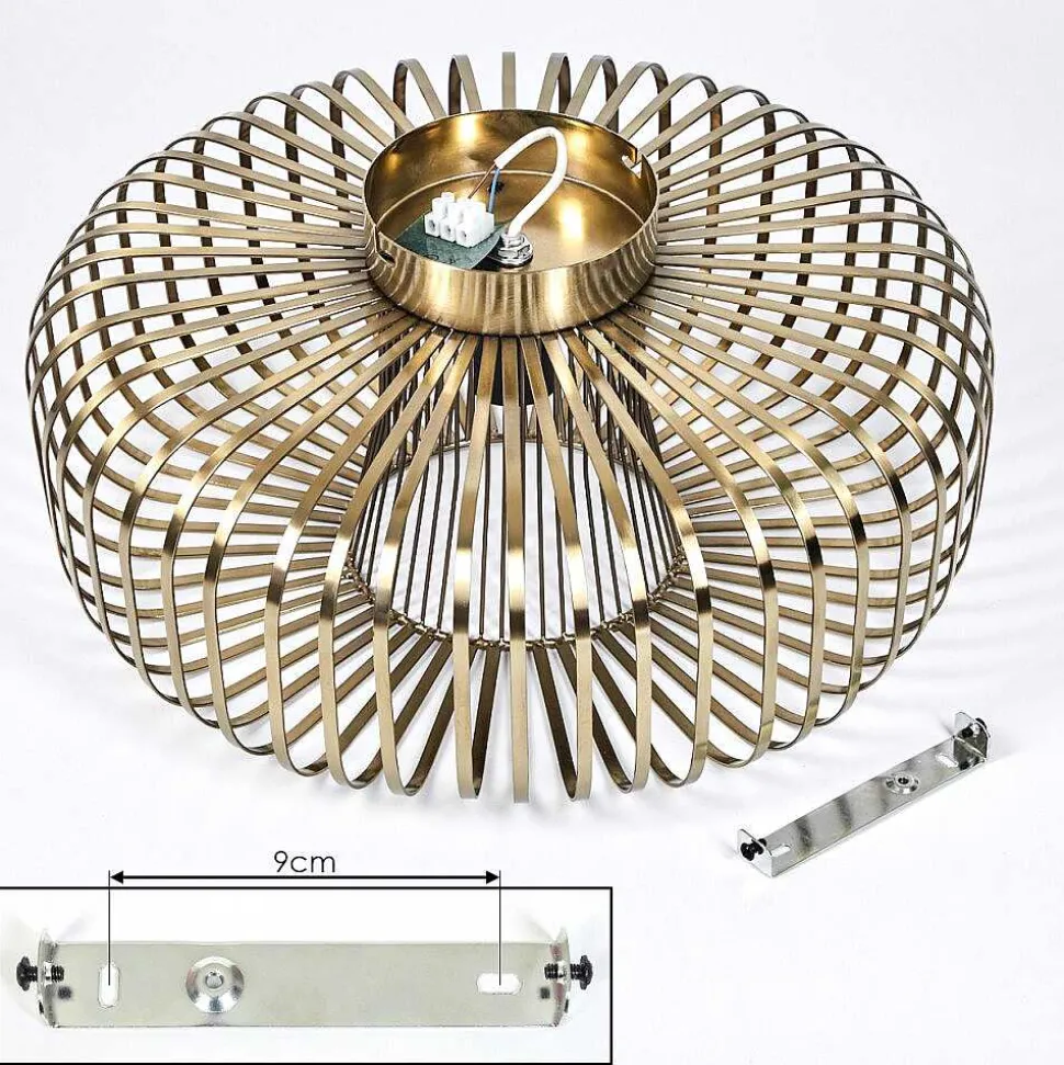 Plafonnier Wemude Vieux Laiton, 1 Lumiere