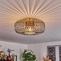 Plafonnier Wemude Vieux Laiton, 1 Lumiere