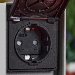 Prises Électriques D\\'Exterieur Reigolil Gris, Noir