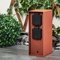 Prises Électriques D\\'Exterieur Abilene Rouille, Noir