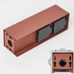 Prises Électriques D\\'Exterieur Abilene Rouille, Noir