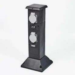 Prises Électriques D\\'Exterieur Gervais Gris, Noir