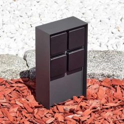 Prises Électriques D\\'Exterieur Reigolil Anthracite, Noir