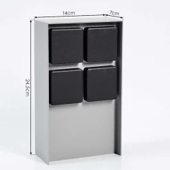 Prises Électriques D\\'Exterieur Reigolil Gris, Noir