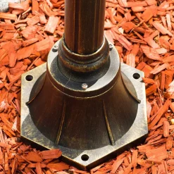 Reverbere Antibes Brun Dore, 3 Lumieres