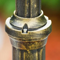 Reverbere Antibes Brun Dore, 3 Lumieres