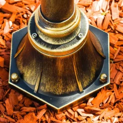 Reverbere Elgin Brun Dore, 3 Lumieres