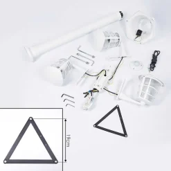 Reverbere Lalwori Blanc, 3 Lumieres