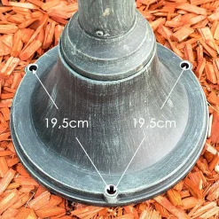 Reverbere Natal Vert, Noir, 3 Lumieres